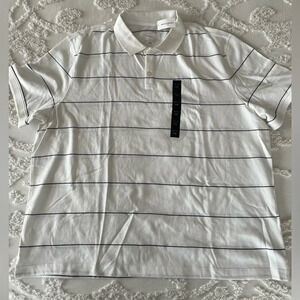 Banana Republic Monogram Striped Pique Polo